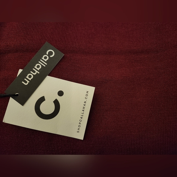 NWT Callahan x Revove Knitwear Julia Wide Leg high Waist Knit Pant Bloodstone L - Picture 5 of 5